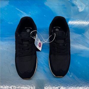 Cat & Jack Black Sneakers with Brown Sole